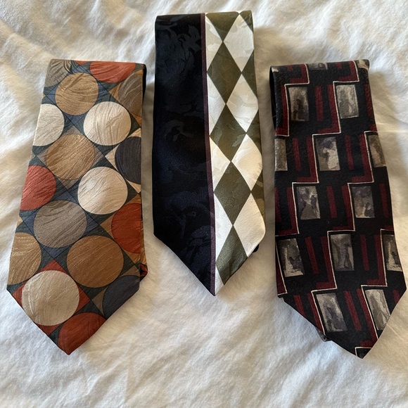Bundle (3) J. Riggings Men’s Eclectic Ties - Picture 2 of 14